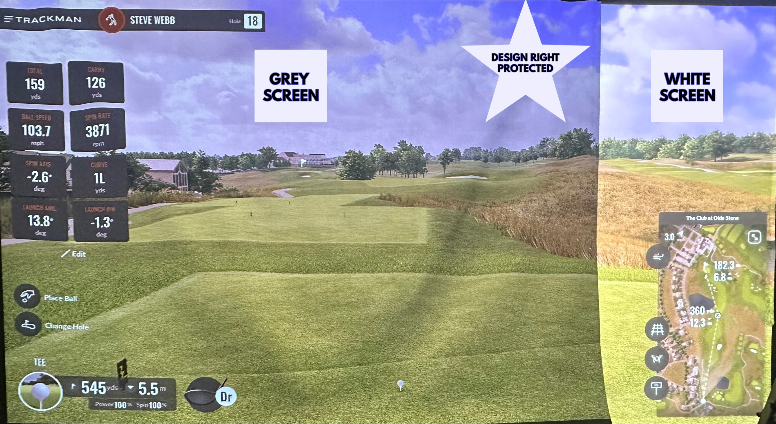 GREY GOLF IMPACT SCREEN